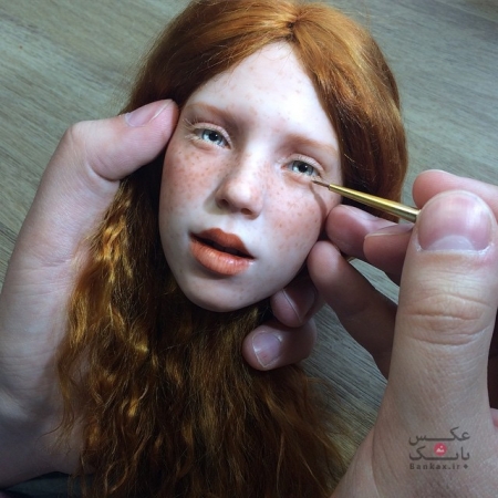 ساخت چهره های پلاستیکی واقعی برای عروسک ها