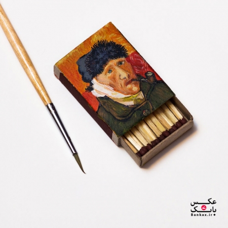 از نو خلق کردن آثار Van Gogh بر روی قوطی کبریت