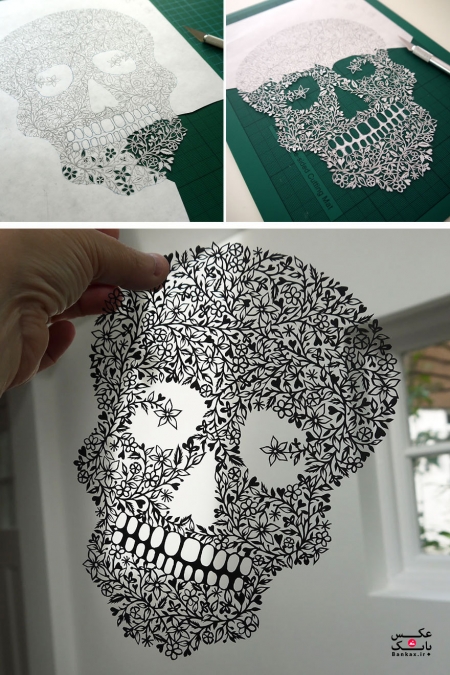 هنر برشهای واقعا پیچیده کاغذ، از تک ورق کاغذ