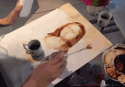 اثر هنری Mona Lisa با قهوه