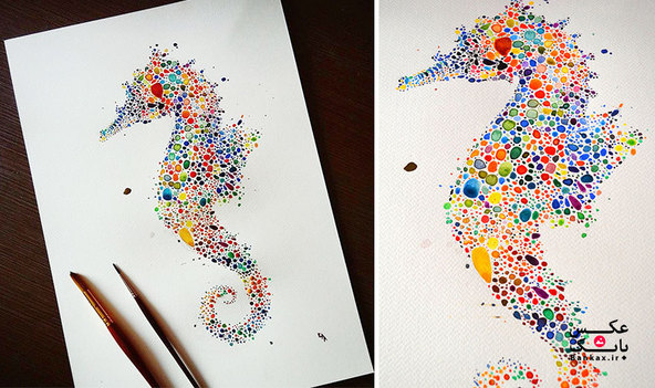 این حیوانات با بیش از 100 نقطه رنگی ایجاد شده اند./بانک عکس