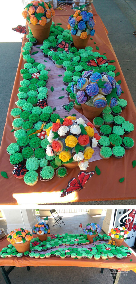 کیک های کوچک خلاق برای جشن روز ملی/بانک عکس
