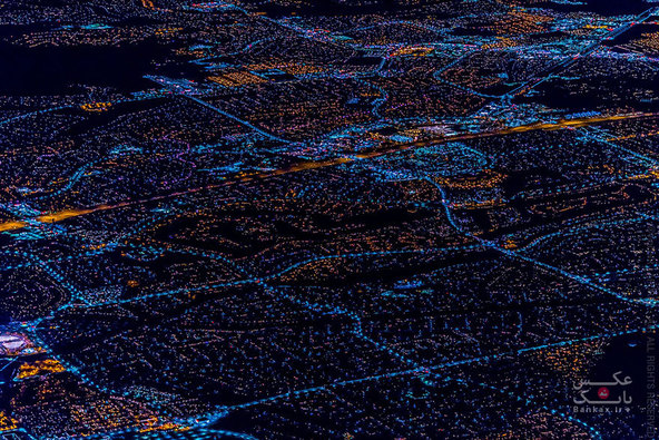 لاس وگاس در ارتفاع 10,800 فوتی با اون چیزی که شما میبینید متفاوت تره/بانک عکس