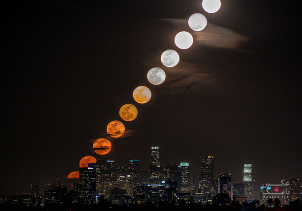 نمایش برآمدن ماه با ۱۱ عکس در ۲۸ دقیقه/بانک عکس