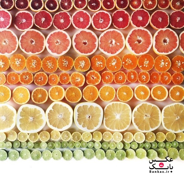 ساخت طیفی از رنگها با میوه/بانک عکس