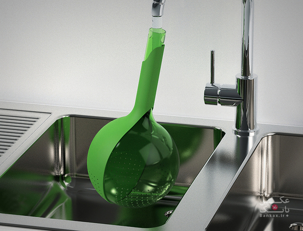 آبکشی فوق مدرن برای شستشو و آبکشی سبزیجات/بانک عکس