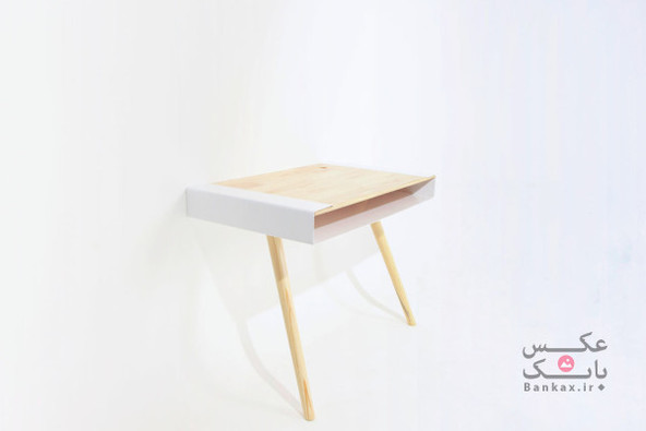 طراحی میز دو پایه برای فضاهای کم/بانک عکس