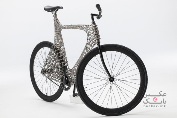 دوچرخه ای فولادی که توسط پرینتر سه بعدی چاپ شده است/بانک عکس