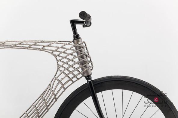 دوچرخه ای فولادی که توسط پرینتر سه بعدی چاپ شده است/بانک عکس