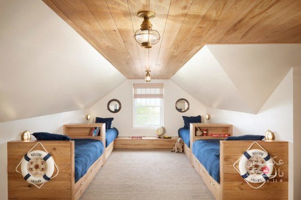 17 ایده فوق العاده هوشمند برای تزئین اتاق کودکان و نوجوانان با چهار تخت/بانک عکس