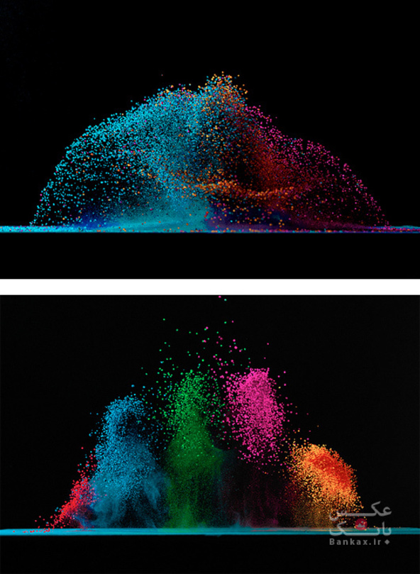 پروژه عکاسی با نام رنگ ها میرقصند، هنرمند Fabian Oefner/بانک عکس