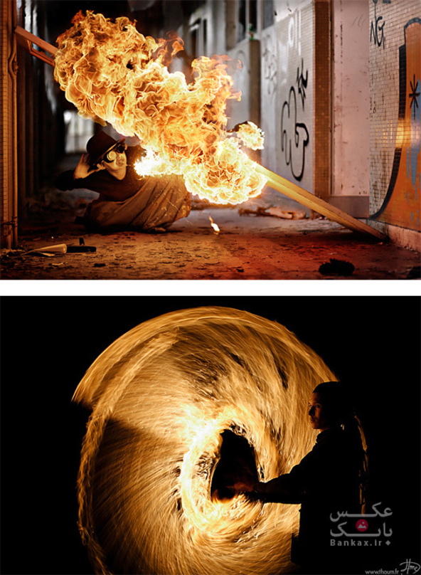 پرده های آتش اثری از تام لاکوست/بانک عکس
