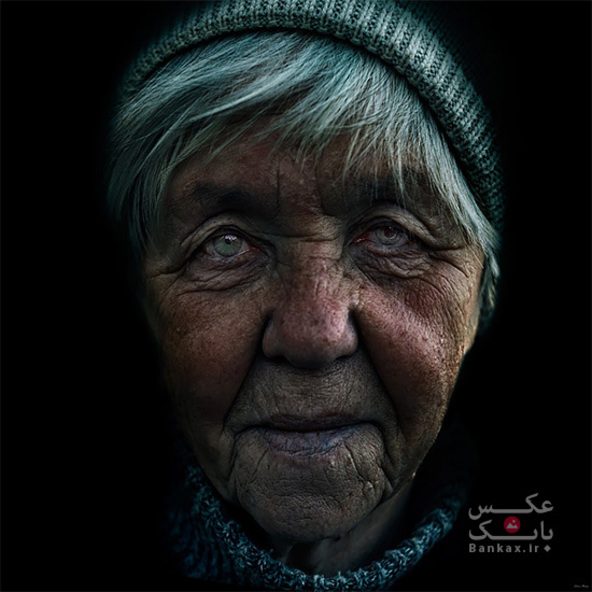 گذر عمر در قاب چهره هایی چروکیده/بانک عکس