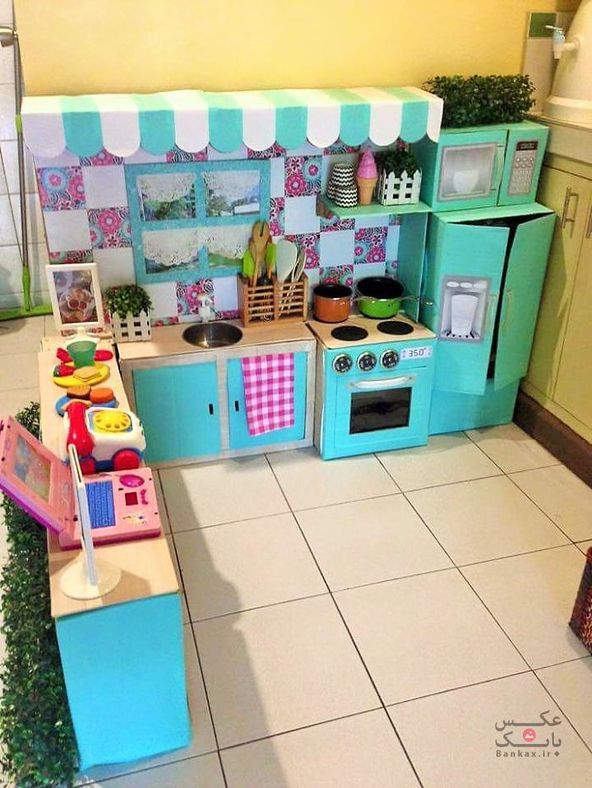 آشپزخانه مقوایی برای کودک دلبندتان/بانک عکس